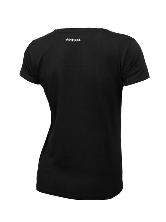 PITBULL PITBULL T-Shirt Koszulka damska Slim Fit Small Logo M Czarny Regular Fit