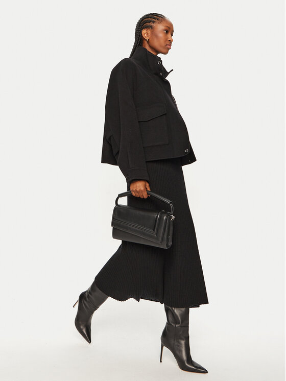 PINKO PINKO Cappotto di lana Cucchiaio 103842 A1ZQ Nero Regular Fit