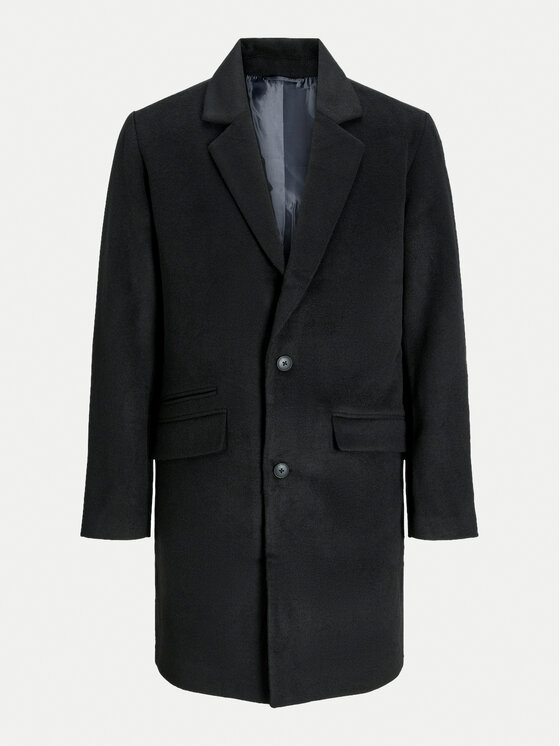 Jack & Jones Jack & Jones Prechodný kabát Hays 12258389 Čierna Regular Fit