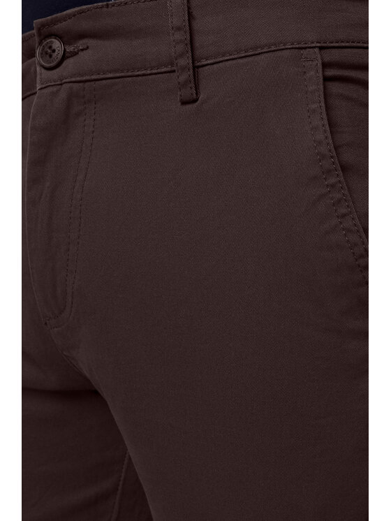 Lancerto Lancerto Chinosy Gareth SP082222000004 Brązowy Slim Fit