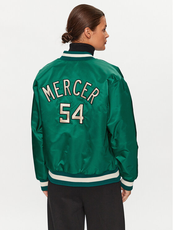 Mercer Amsterdam Mercer Amsterdam Яке бомбър Unisex The Re-Varsity MEAP231010 Зелен Relaxed Fit