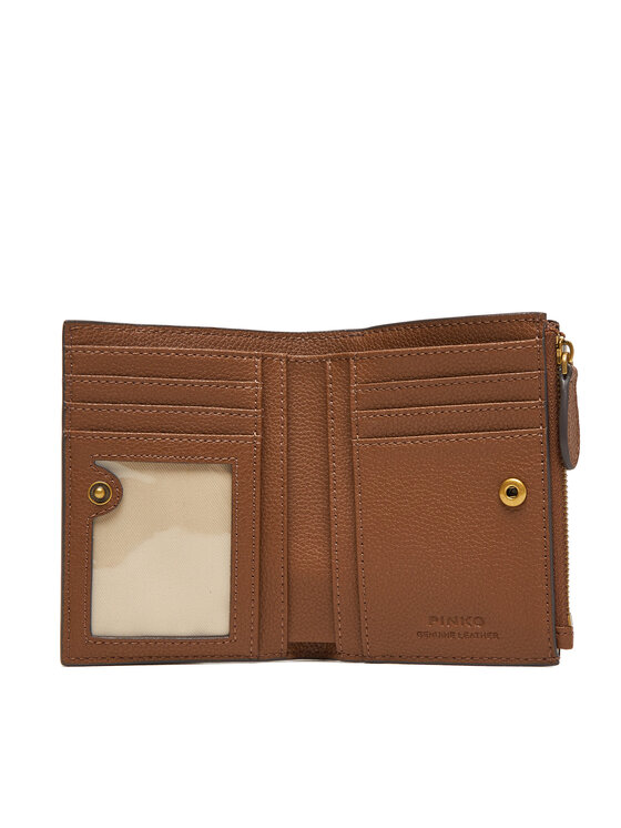 PINKO PINKO Velika ženska denarnica Compact Wallet AI 25-26 PCPL 103612 A29Q Rjava