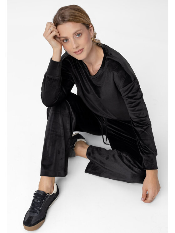 Volcano Volcano Bluza B-CARLA Czarny Regular Fit