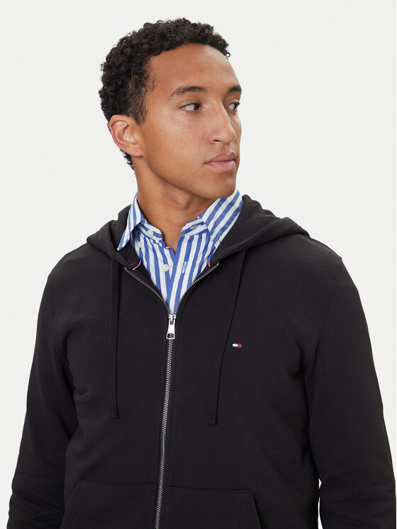 Tommy Hilfiger Tommy Hilfiger Bluză Essential MW0MW37239 Negru Regular Fit