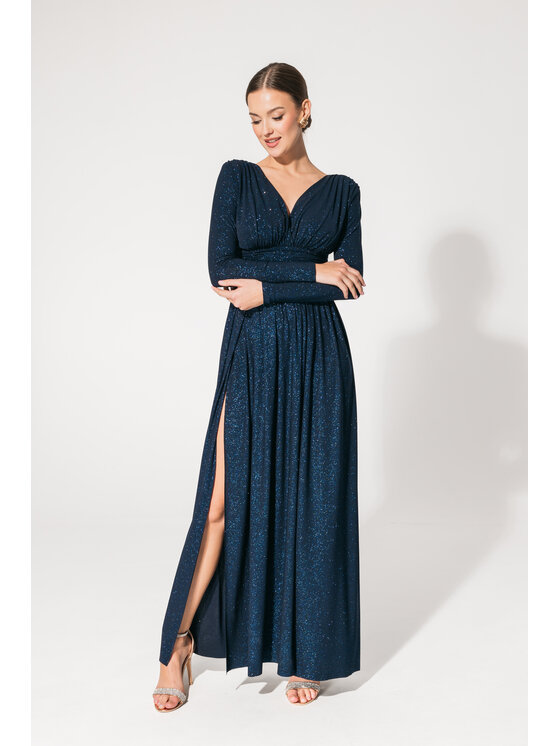 Aurora Aurora Večerní šaty Adelle Tmavomodrá Feminine Fit