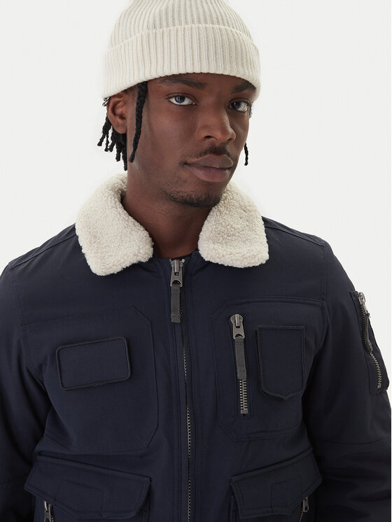 Aeronautica Militare Aeronautica Militare Bomber striukė 252AB3024UCT03151 Tamsiai mėlyna Regular Fit