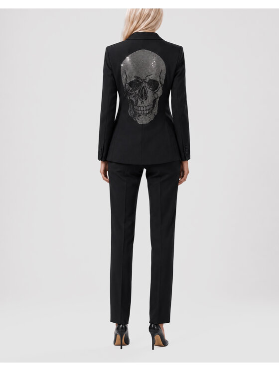 PHILIPP PLEIN PHILIPP PLEIN Marynarka 31563 Czarny Loose Fit