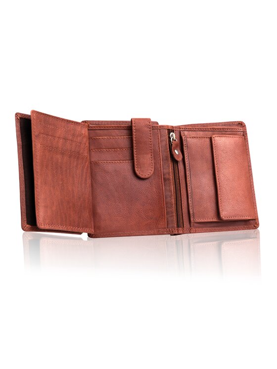 Mustang Mustang Portfel DENIMO HIGH WALLET Brązowy