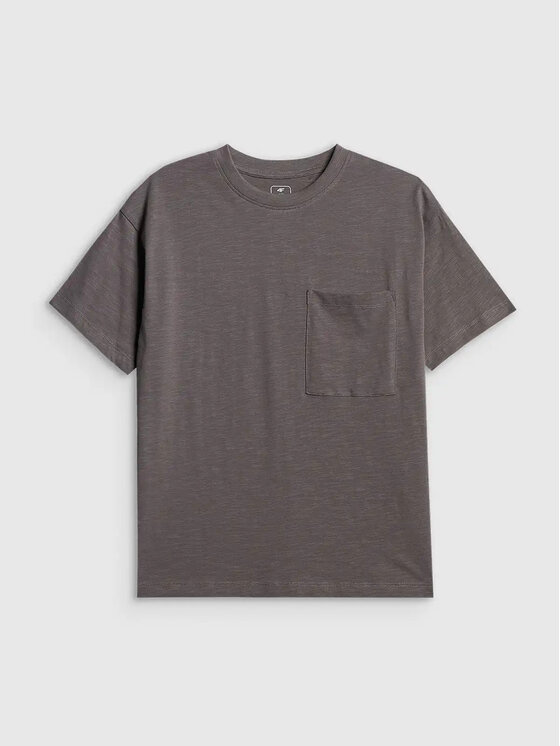 4F 4F T-Shirt 4FJWSS26TTSHM2817-22 Szary Active Fit
