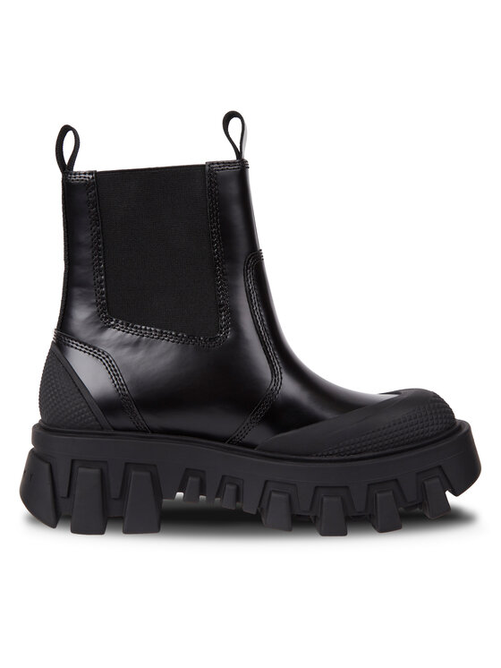 Tommy Jeans Chelsea Tjw Chunky Chelsea Mix Material EN0EN02375 Nero, taglia : 36