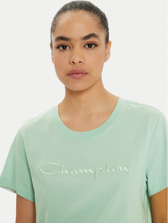 Champion Champion Футболка 117650 Зелений Slim Fit