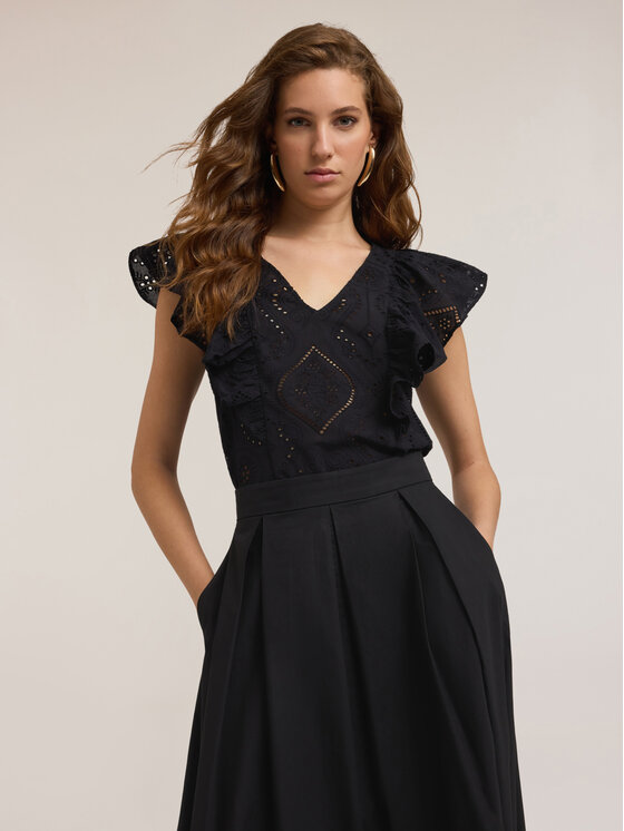 Motivi Motivi Blusa 2710Q001868N033 Nero Regular Fit