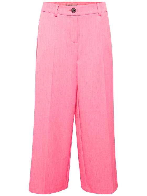 Fransa Fransa Medžiaginės kelnės 20611915 Rožinė Regular Fit