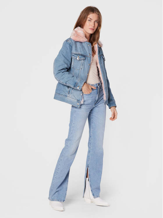 Liu Jo Liu Jo Jeansová bunda UF2089 D4751 Modrá Regular Fit