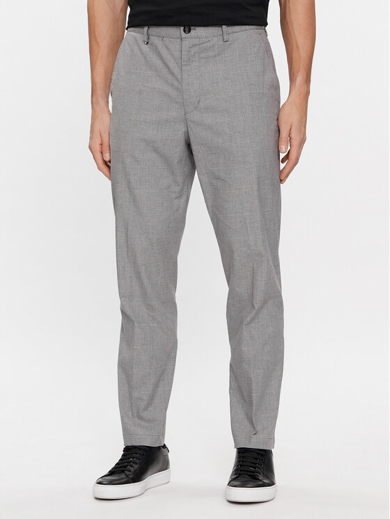 BOSS Boss Auduma bikses Perin 50509579 Pelēks Slim Fit