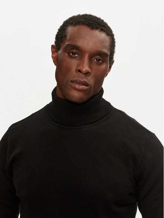 Brave Soul Brave Soul Rollkragenpullover MK-230HUME01 Schwarz Regular Fit