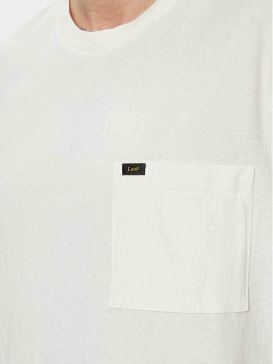Lee Lee Tričko 112342986 Écru Regular Fit