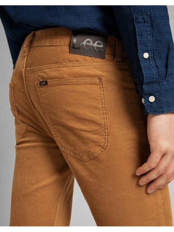 Lee Lee Pantaloni di tessuto LUKE Marrone Slim Fit