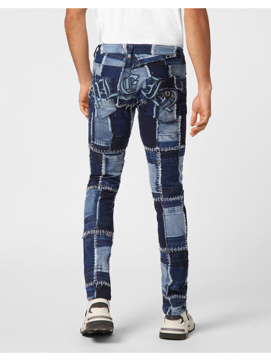 PHILIPP PLEIN PHILIPP PLEIN Jeansy 20697 Niebieski jasny Straight Leg