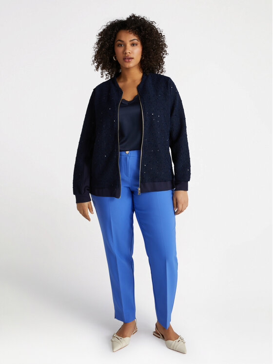 Fiorella Rubino Fiorella Rubino Pantaloni di tessuto P091T004718N009 Turchese Regular Fit