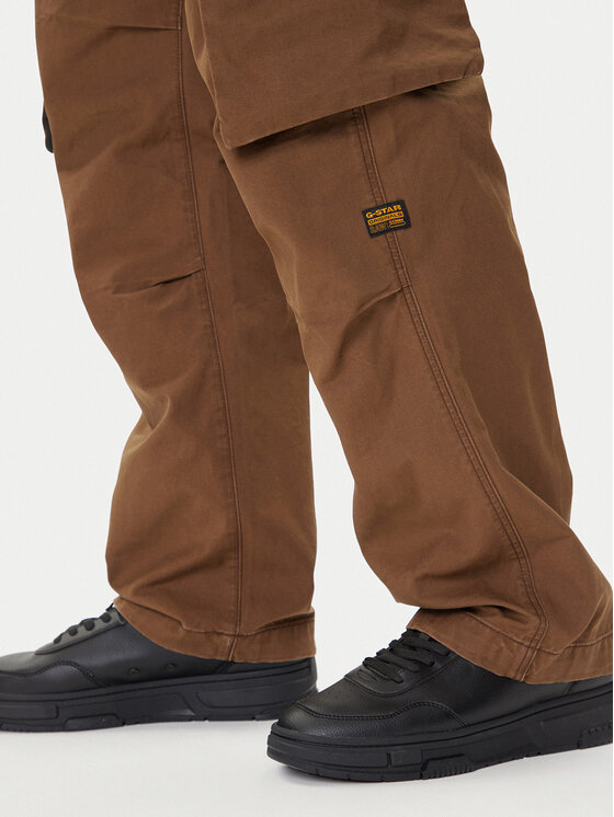 G-Star Raw G-Star Raw Hlače iz tkanine R-3N D25224-D191 Rjava Straight Fit