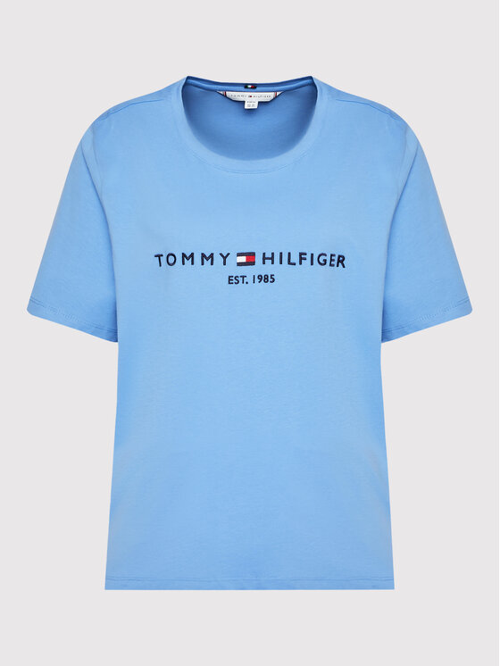 Tommy Hilfiger Curve T Shirt Crv Ww0ww29738 Blau Regular Fit Modivo At