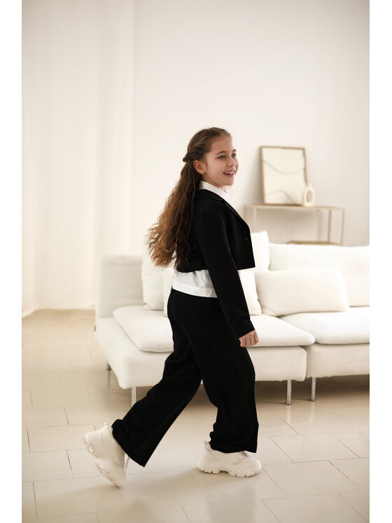 SLY SLY Spodnie materiałowe 5S-401 Czarny Comfortable Fit