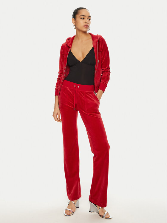 Juicy Couture Juicy Couture Світшот Robertson JCAP176 Червоний Slim Fit