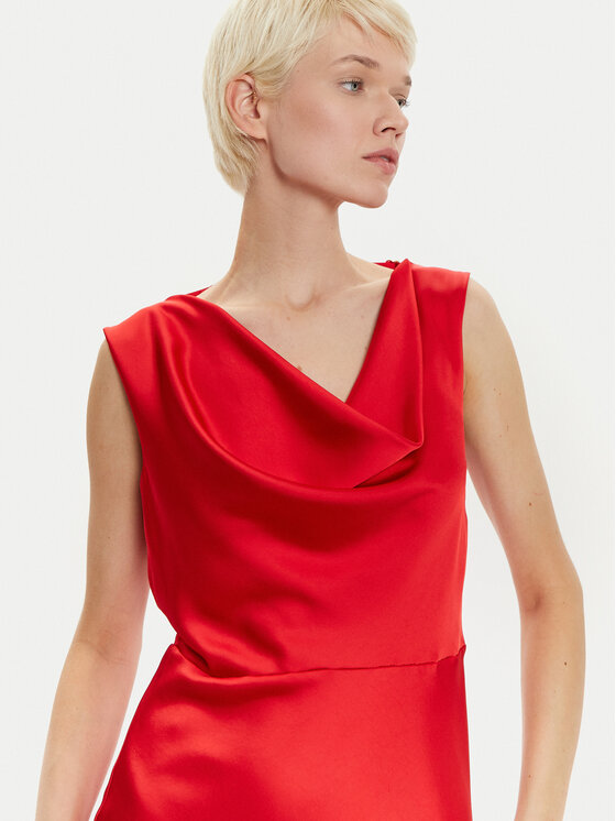 Imperial Imperial Kokteilinė suknelė AFBAIBA Raudona Slim Fit