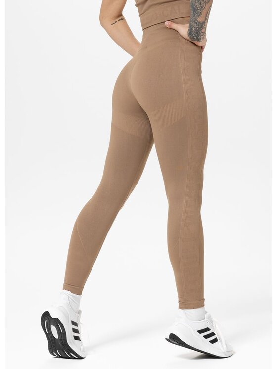 PITBULL PITBULL Legginsy COLUMBIA Beżowy Regular Fit