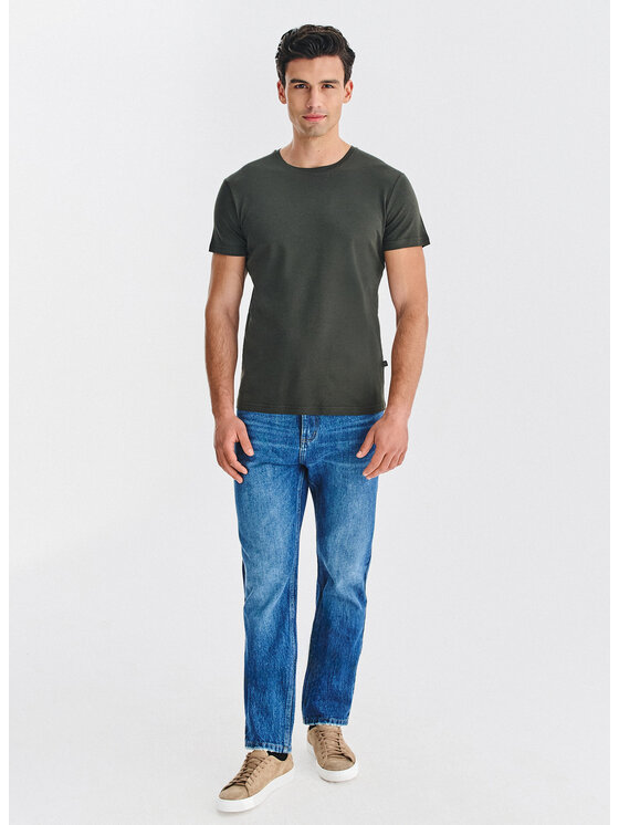 Pako Lorente Pako Lorente T-Shirt P000B-TT-005 Zielony Regular Fit