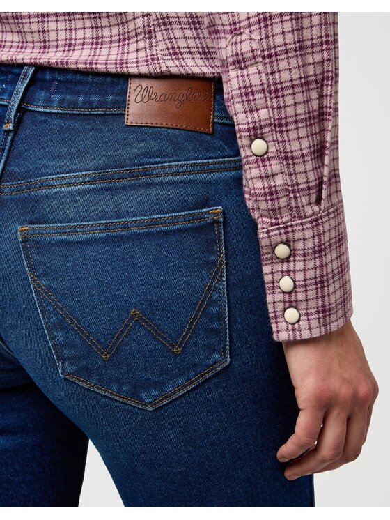 Wrangler Wrangler Jeansy BOOTCUT Niebieski Wide Leg