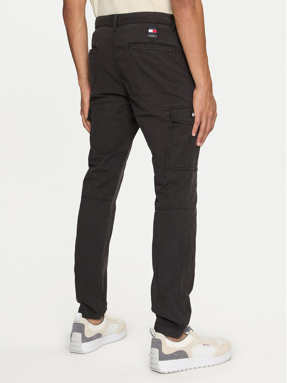 Tommy Jeans Tommy Jeans Spodnie materiałowe Austin DM0DM19489 Czarny Regular Fit
