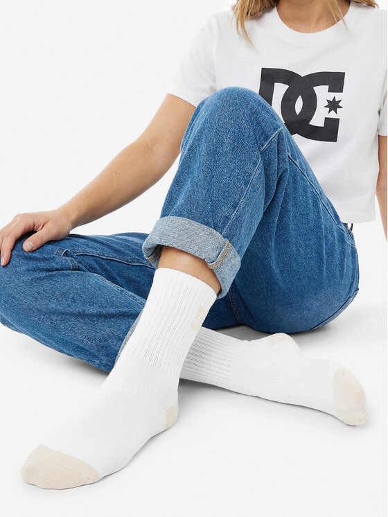 DC Shoes DC Shoes Dlouhé ponožky AS_DC_03W_SS25 (3-PACK) Bílá