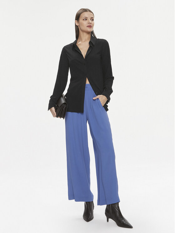 Marella Marella Auduma bikses Ribelle 2413131134 Zils Regular Fit