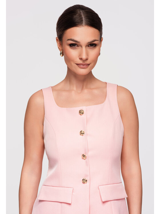 Ombre Ombre Sukienka wieczorowa LA-OM-DLR300 Różowy Slim Fit