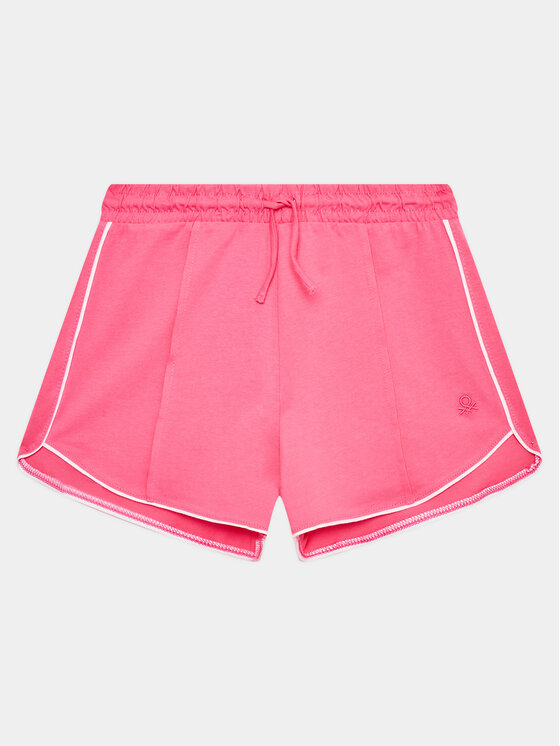 United Colors Of Benetton Pantaloni scurți sport 3BL0C901E Roz Regular Fit