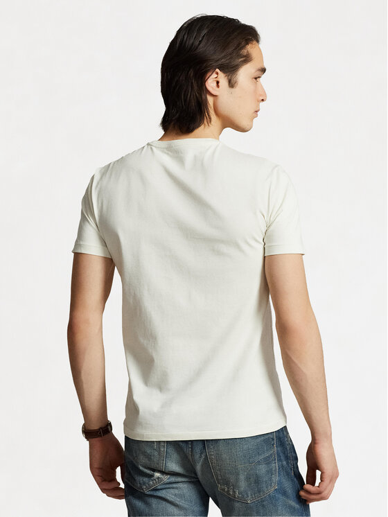 Polo Ralph Lauren Polo Ralph Lauren Póló 710671438350 Ekru Custom Slim Fit