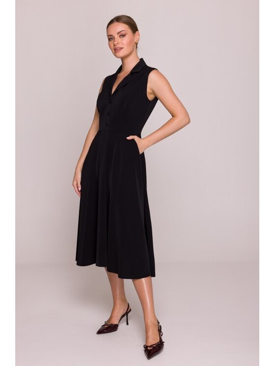 Stylove Stylove Sukienka letnia S409 Czarny A-Line Fit
