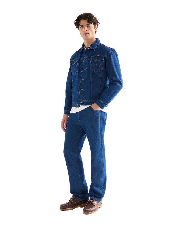 Wrangler Wrangler Giacca di jeans 112379708 Blu scuro Regular Fit