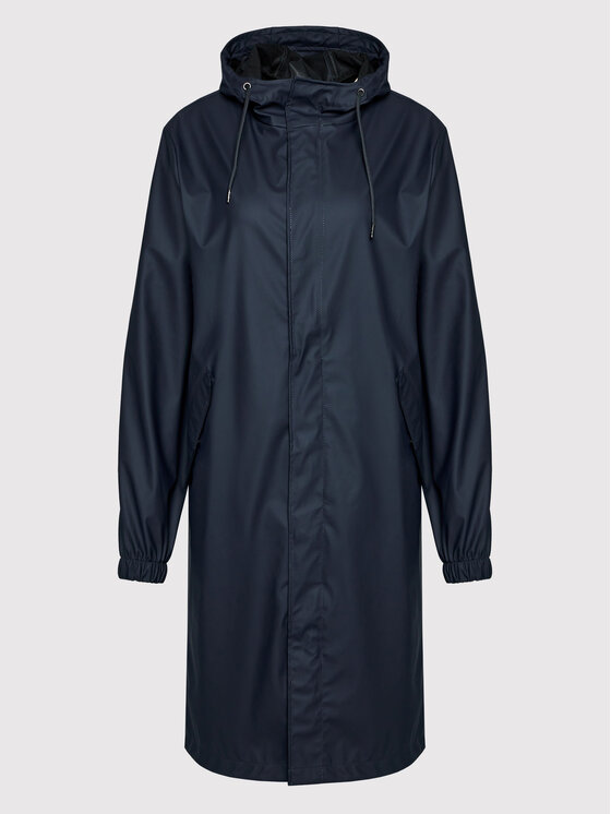 Rains Rains Kurtka przeciwdeszczowa Unisex 18140 Granatowy Regular Fit