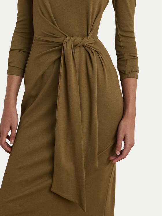 LAUREN RALPH LAUREN LAUREN RALPH LAUREN Vsakodnevna obleka 250918980005 Rjava Slim Fit