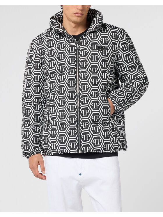 PHILIPP PLEIN PHILIPP PLEIN Kurtka puchowa 28623 Czarny Regular Fit