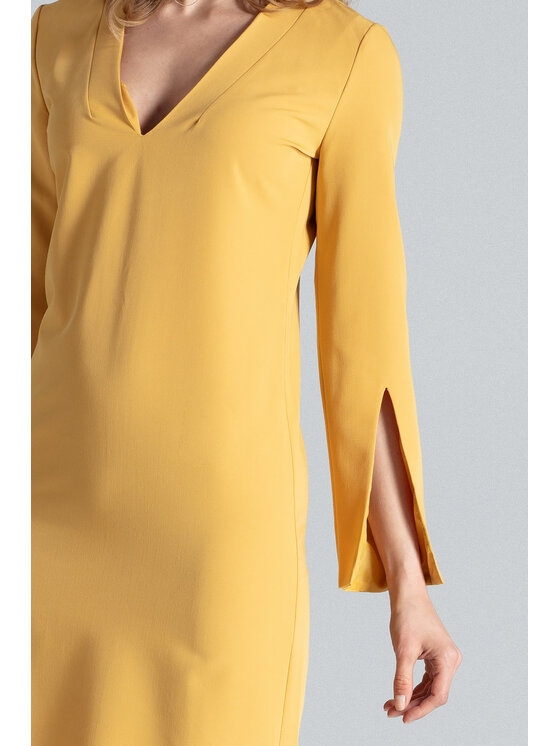 FIGL FIGL Vestito da giorno M550 Giallo Regular Fit