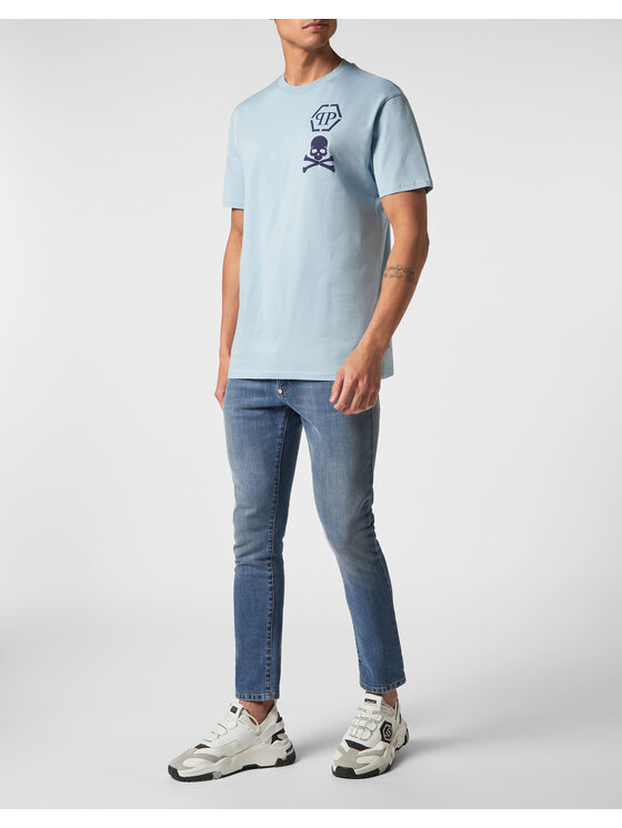 PHILIPP PLEIN PHILIPP PLEIN T-shirt 927 Celeste Regular Fit