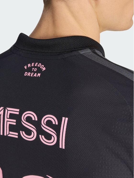 adidas adidas Koszulka techniczna Inter Miami CF Away Authentic Jersey Messi Czarny Slim Fit