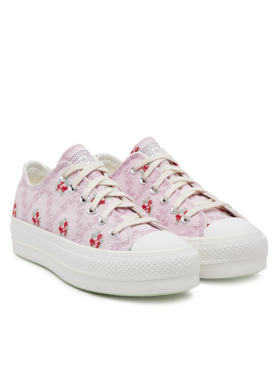 Converse Converse Кецове Chuck Taylor All Star Lift Platform Rose Cross Stitch A13660C Розов