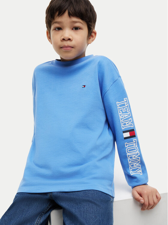 Tommy Hilfiger Tommy Hilfiger Särkpluus Graphic KB0KB10512 Helesinine Regular Fit