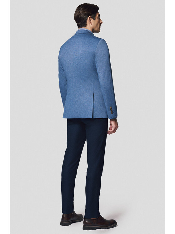 Lancerto Lancerto Marynarka Orosei MA131125000011 Granatowy Slim Fit