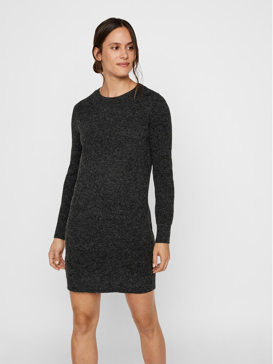 Vero Moda Vero Moda Úpletové šaty 10215523 Černá Relaxed Fit